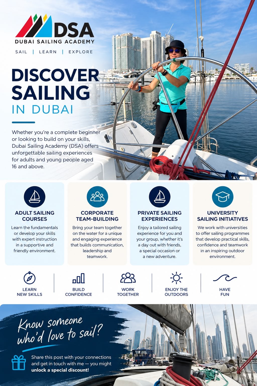 Dubai Sailing Academy — Sailing Courses & Experiences