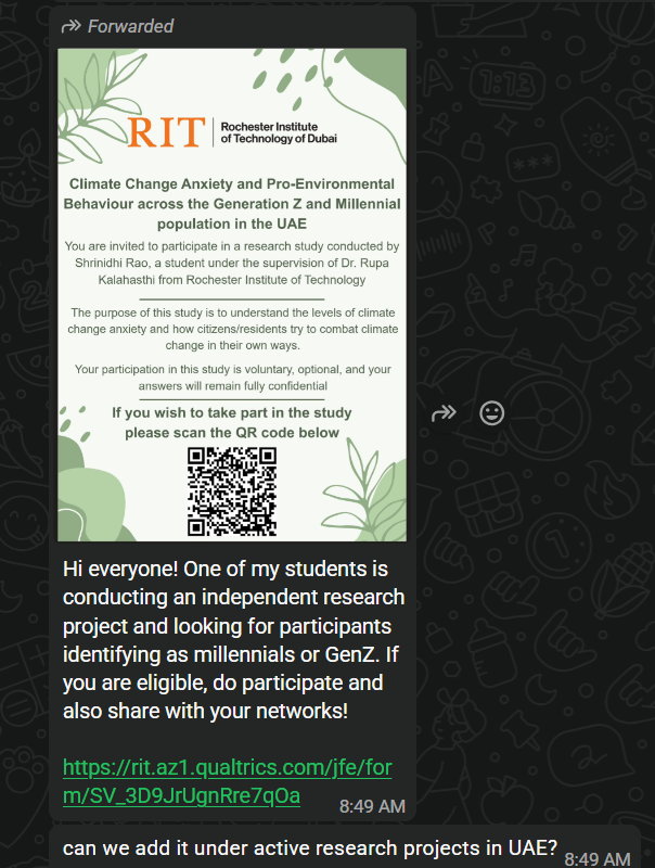 RIT Dubai — Climate Anxiety & Pro-environmental Behaviour Study